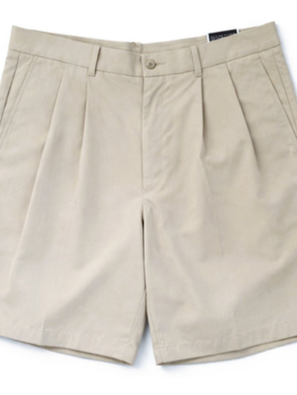 NWT Perry Ellis Portfolio Men’s Khaki Pleated Shorts Size 38